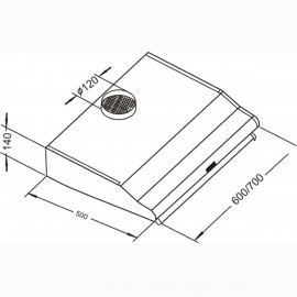 Máy Hút Mùi Cổ Điển Arber AB-600D