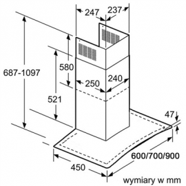 Máy Hút Mùi Bosch DWA06E651