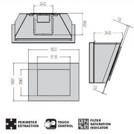 Máy Hút Mùi Fagor 3CFT-TILE