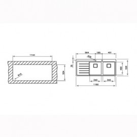 Chậu Rửa Bát Teka Zenit R15 2B 1D