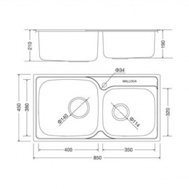 Chậu Rửa Bát Malloca MS 1001 New