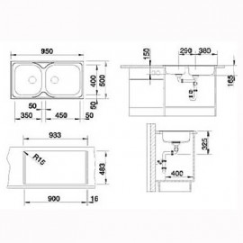 Chậu Rửa Bát Blanco Tipo-XL-9