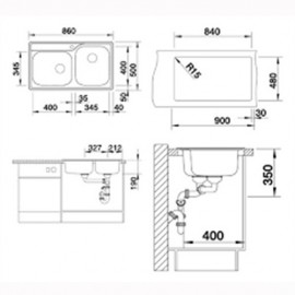 Chậu Rửa Bát Blanco Median 9