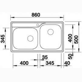 Chậu Rửa Bát Blanco Median 9