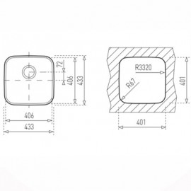 Chậu rửa Teka BE 40x40x18