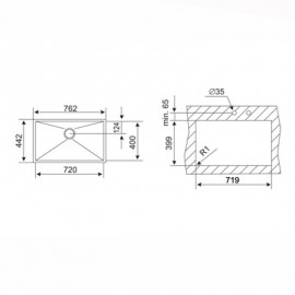 Chậu rửa chén bát Teka BE LINEA R0 72.40