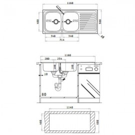 Chậu rửa bát Hafele Rose HS-S11650