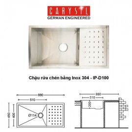 Chậu Rửa Bát Carysil IP D100 ( IB P01 )