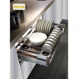 Kệ úp bát đĩa tủ dưới Inox hộp Eurogold EU