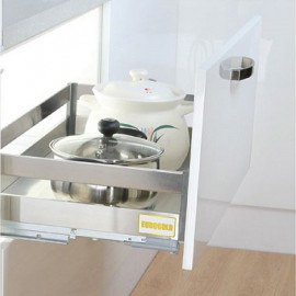 Kệ đựng xoong nồi Inox hộp gắn cánh Eurogold EU130600