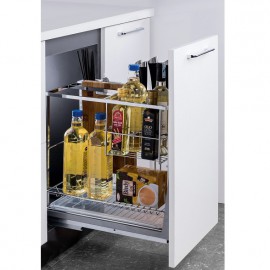 Giá chai lọ, dao thớt inox nan vuông Garis BC02.350