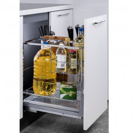 Giá chai lọ, dao thớt inox nan tròn Garis BC02.400