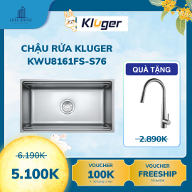 Chậu rửa bát 1 hố chống xước Kluger KWU8161FS-S76