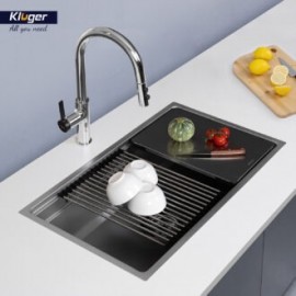 Chậu rửa bát 1 hố chống xước Kluger KWU8161FS-S76