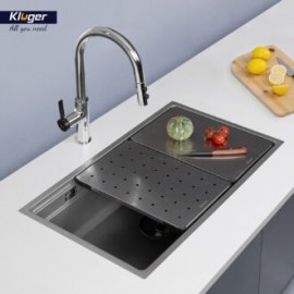 Chậu rửa bát 1 hố chống xước Kluger KWU8161FS-S76