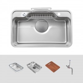 Chậu rửa bát 1 hố chống xước Kluger KF7848FS - S78 Plus