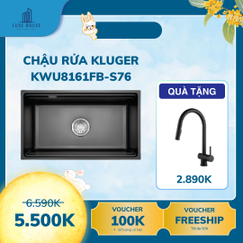 Chậu rửa bát 1 hố chống xước Kluger KWU8161FB - S76