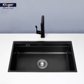 Chậu rửa bát 1 hố chống xước Kluger KWU8161FB - S76