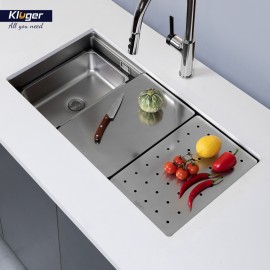Chậu rửa bát 1 hố chống xước Kluger KWU8161FS-S86 Plus