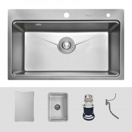 Chậu rửa bát 1 hố chống xước Kluger KW8181FS-S81Plus