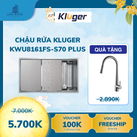 Chậu rửa bát 1 hố chống xước Kluger KWU8161FS-S70 Plus