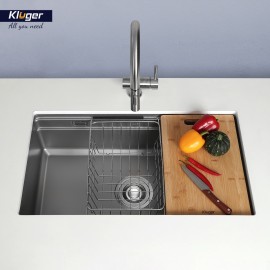 Chậu rửa bát 1 hố chống xước Kluger KWU8161FS-S70 Plus