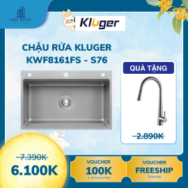 Chậu rửa bát 1 hố chống xước Kluger KWF8161FS - S76