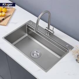 Chậu rửa bát 1 hố chống xước Kluger KWF8161FS - S76