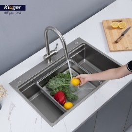 Chậu rửa bát 1 hố chống xước Kluger KWF8161FS – S76 Plus