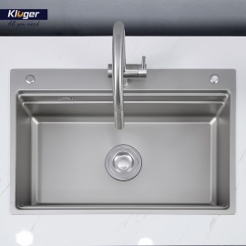 Chậu rửa bát 1 hố chống xước Kluger KWF8161FS – S76 Plus