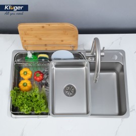 Chậu rửa bát 1 hố chống xước Kluger KH8048FS - S80 Plus