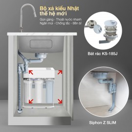 Chậu rửa bát 1 hố chống xước Kluger KH8048FS - S80 Plus