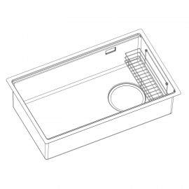 Chậu rửa bát 1 hố chống xước Kluger KY7545SL Plus