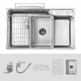 Chậu rửa bát 1 hố chống xước Kluger KH8048SL Plus