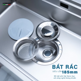 CHẬU RỬA BÁT 1 HỐ NOBINOX ROSA NN974DT
