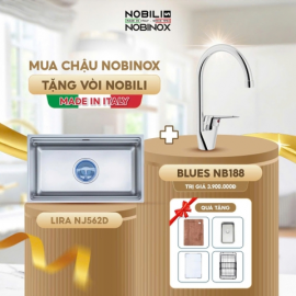 CHẬU RỬA BÁT 1 HỐ NOBINOX LIRA NJ562D