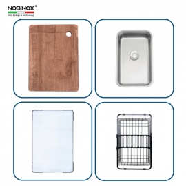 CHẬU RỬA BÁT 1 HỐ NOBINOX LIRA NJ562D