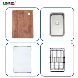 CHẬU RỬA BÁT 1 HỐ NOBINOX LIRA NJ562D