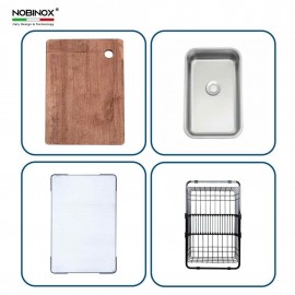 CHẬU RỬA BÁT 1 HỐ NOBINOX LIRA NJ564D