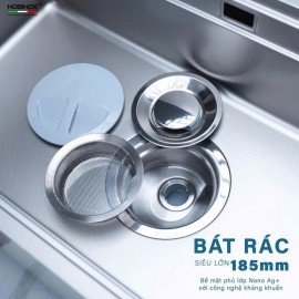 CHẬU RỬA BÁT 1 HỐ NOBINOX LIRA NJ564D