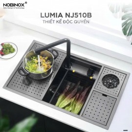 CHẬU RỬA BÁT 1 HỐ NOBINOX LUMIA NJ510B