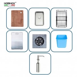 CHẬU RỬA BÁT 1 HỐ NOBINOX LUMIA NJ511B