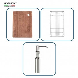 CHẬU RỬA BÁT 2 HỐ NOBINOX LIKEN NL785