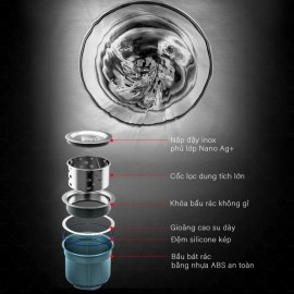 CHẬU RỬA BÁT 2 HỐ NOBINOX LIKEN NL785