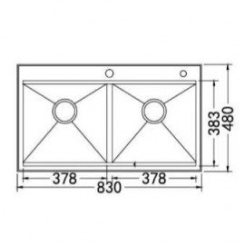 CHẬU RỬA BÁT 2 HỐ NOBINOX LIKEN NL785