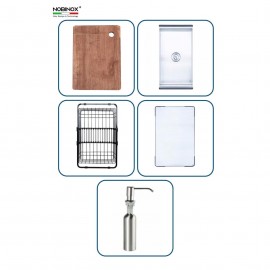 CHẬU RỬA BÁT 2 HỐ NOBINOX RAZIA NJ575