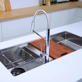 CHẬU RỬA BÁT 2 HỐ NOBINOX RAZIA NJ577