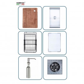 CHẬU RỬA BÁT 2 HỐ NOBINOX RAZIA NJ577