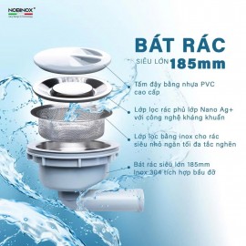 Chậu Rửa Bát 1 Hố NOBINOX LIKEN NL724D