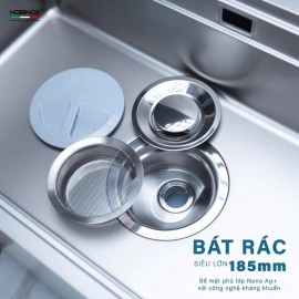 CHẬU RỬA BÁT 1 HỐ NOBINOX ROSA NN975D